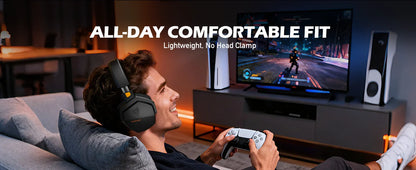 NUBWO G06 Gaming Headset 2.4GHz Bluetooth 5.3 Wireless Headphones Stereo Dual Mode Mic for PS5 PS4 PC Switch Mobile Phone Laptop