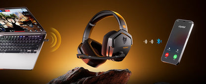 NUBWO G06 Gaming Headset 2.4GHz Bluetooth 5.3 Wireless Headphones Stereo Dual Mode Mic for PS5 PS4 PC Switch Mobile Phone Laptop