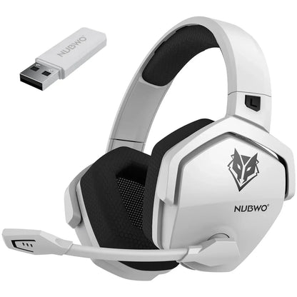 NUBWO G06 Gaming Headset 2.4GHz Bluetooth 5.3 Wireless Headphones Stereo Dual Mode Mic for PS5 PS4 PC Switch Mobile Phone Laptop