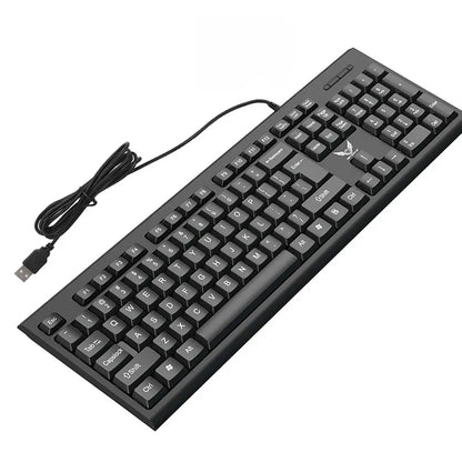 104 Keys Wired Keyboard RGB Colorful Gaming Keyboard Mechanical Feel Keyboard Standard Keyboard for Windows Laptop Computer
