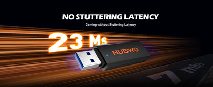 NUBWO G06 Gaming Headset 2.4GHz Bluetooth 5.3 Wireless Headphones Stereo Dual Mode Mic for PS5 PS4 PC Switch Mobile Phone Laptop