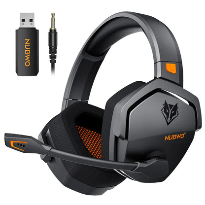 NUBWO G06 Gaming Headset 2.4GHz Bluetooth 5.3 Wireless Headphones Stereo Dual Mode Mic for PS5 PS4 PC Switch Mobile Phone Laptop
